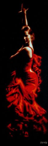Flamme dansante - Peinture - guionie jean Flamme dansante - Peinture - guionie jean