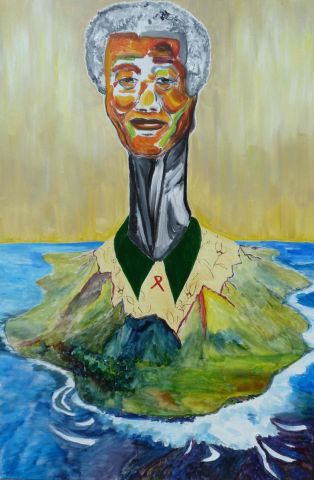 Robben Island  - Peinture - Kidist Hailu DEGAFFE