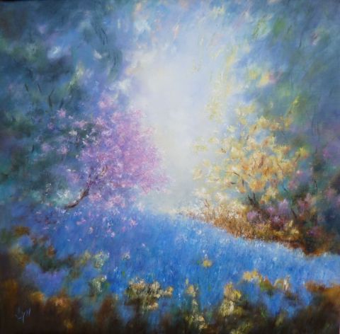 Le souffle du printemps - Peinture - LYN LENORMAND