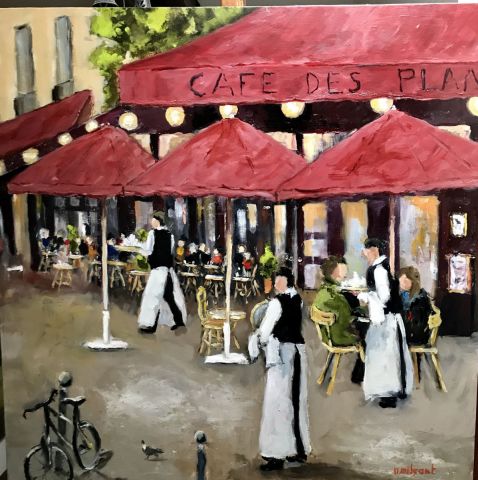 AU CAFE DES PLANTES - Peinture - milsant