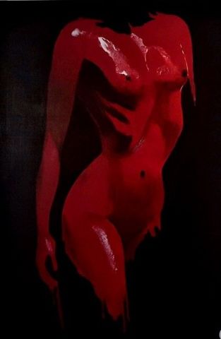 Rouge passion - Peinture - Cara India