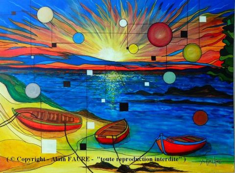 L'artiste ALAIN FAURE - TROIS BARQUES L'artiste ALAIN FAURE - TROIS BARQUES
