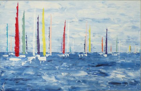 REGATE 130620 - Peinture - valerie jouve REGATE 130620 - Peinture - valerie jouve