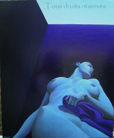 Nu Bleu - Peinture - Jean Paul COUCKE Nu Bleu - Peinture - Jean Paul COUCKE