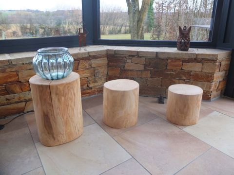 rondin pour salon, bou de cannapé - Sculpture - AndreeCreeation rondin pour salon, bou de cannapé - Sculpture - AndreeCreeation