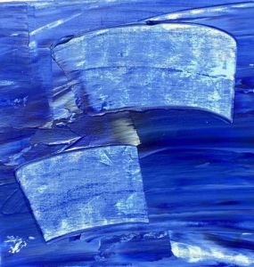 Peinture de Geritzen: Tourbillon de bleu