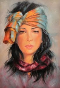 Peinture de MARTINE GREGOIRE: Foulard et turban 