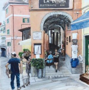 Peinture de Leboulanger: Via Roma