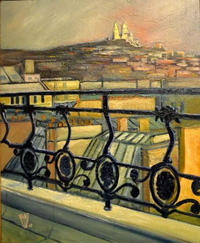 L'artiste Hano Pierre - Les toits de Paris