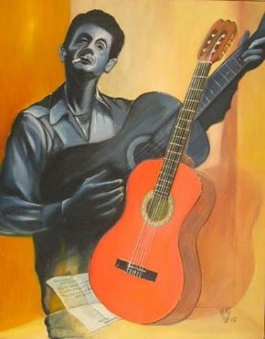 L'artiste Hano Pierre - Woody Guthrie