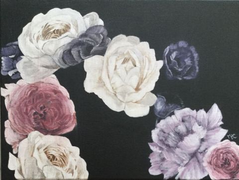 La vie en roses - Peinture - Mhelene