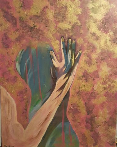 D’un geste de la main  - Peinture - Mhelene