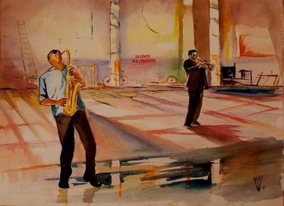 Jazz - Peinture - Hano Pierre