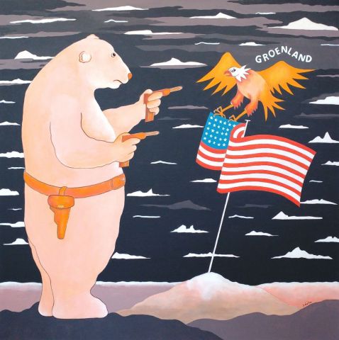 Non, Mr Trump, le Groenland n'est pas à vendre ! - Peinture - Jideka