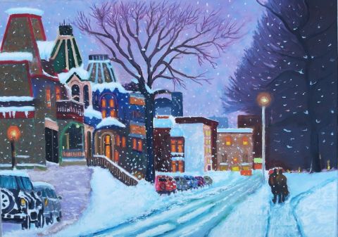 rue canadienne - Peinture - jean-marie arbonnier rue canadienne - Peinture - jean-marie arbonnier