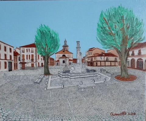 Plaza del Grano - Peinture - Robert