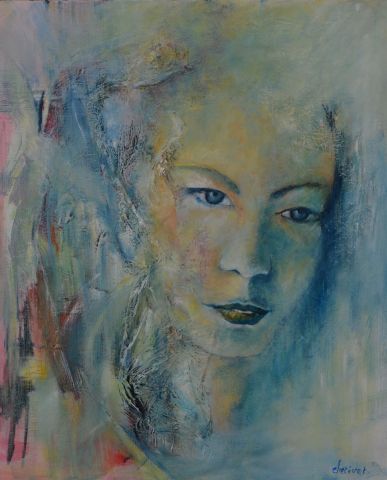 Peinture : pensive - janine chetivet Peinture : pensive - janine chetivet