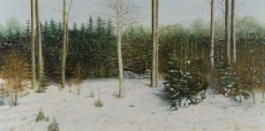 Peinture de RA FREDERICK: premières neiges