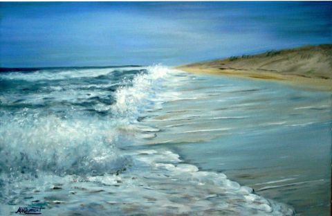 Vagues argentées - Peinture - Marie-Mathilde Dumont Vagues argentées - Peinture - Marie-Mathilde Dumont