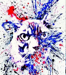 Voir cette oeuvre de Eric Vogel: Smoky le chat de l artiste 