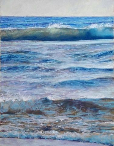 Grande vague bleue - Peinture - alain voinot Grande vague bleue - Peinture - alain voinot