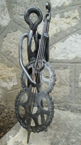 Violoncelliste - Sculpture - JORG