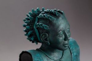 Sculpture de corinne crespi: Mariane