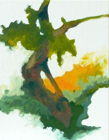 Croqueton Série « Sur le talus N°1 » - Peinture - Liliane Camier Croqueton Série « Sur le talus N°1 » - Peinture - Liliane Camier