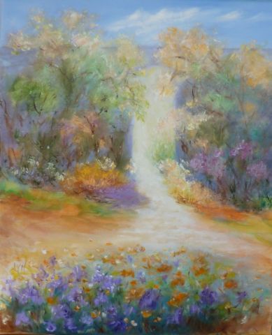 Jardin de Kim - Peinture - LYN LENORMAND Jardin de Kim - Peinture - LYN LENORMAND