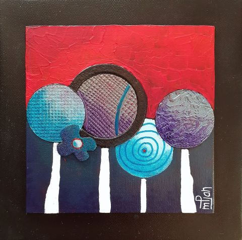 arbres 3 20X20 - Peinture - Marie-Pierre JAN arbres 3 20X20 - Peinture - Marie-Pierre JAN