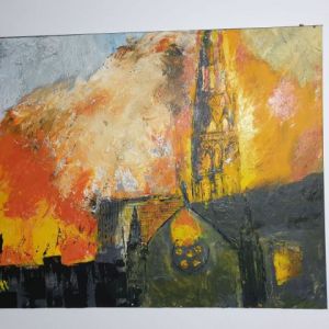 Peinture de Brett Fabrice: Notre Dame de Paris