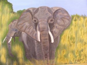 Voir le détail de cette oeuvre: éléphants