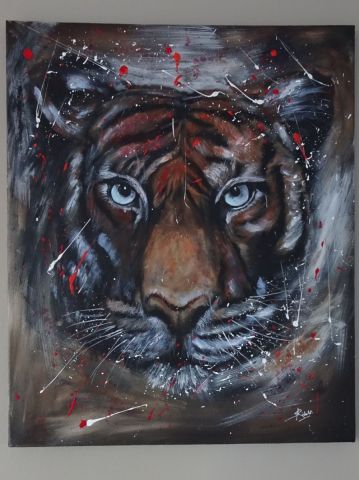 L'artiste sandrine richalet - tigre