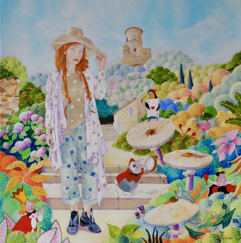 L'artiste martine alison - L'univers merveilleux d'Alice à Grimaud L'artiste martine alison - L'univers merveilleux d'Alice à Grimaud
