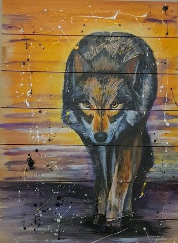 L'artiste sandrine richalet - le loup