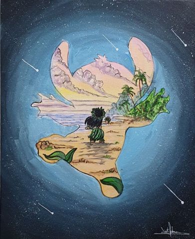 les mondes de Stitch partie 2 - Peinture - johann mastil