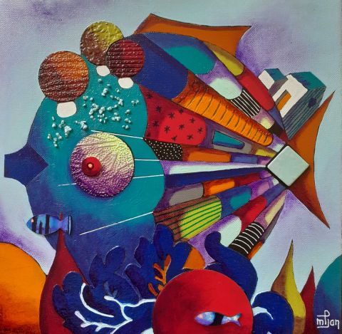 Bubulle 4 - Peinture - Marie-Pierre JAN Bubulle 4 - Peinture - Marie-Pierre JAN
