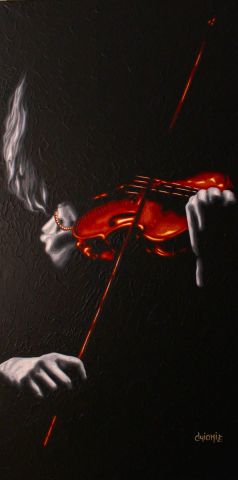 Violoniste - Peinture - guionie jean Violoniste - Peinture - guionie jean