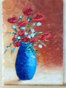 Voir cette oeuvre de Art'doises et peintures: Le vase bleu