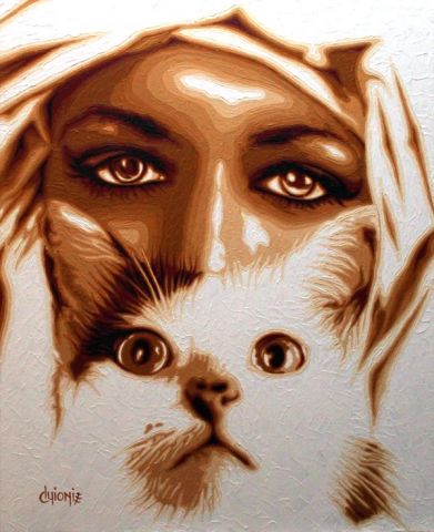 Language de Regards - Peinture - guionie jean Language de Regards - Peinture - guionie jean