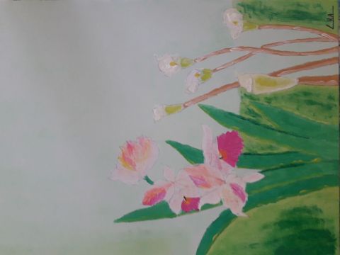 La fleur  des iles - Peinture - Excellent 