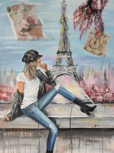 Voir cette oeuvre de sandrine richalet: la parisienne