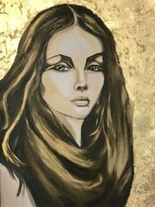 Peinture de Electre: Une fille en or