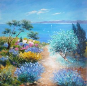 Peinture de LYN LENORMAND: Parfum d'été