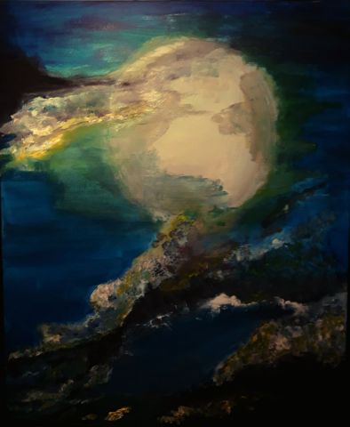 Dark moon - Peinture - Alice cooper