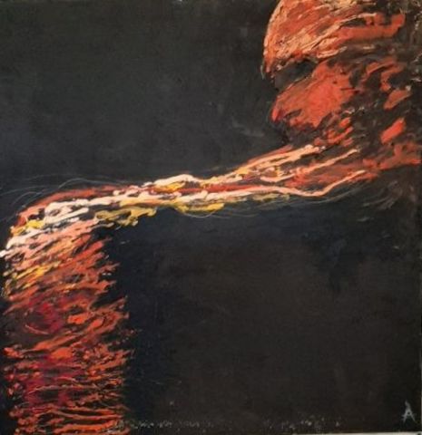 John Coltrane in fusion - Peinture - SARL ARENA-PERAULT EXTENTION