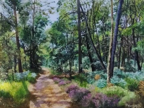 Sentier forestier - Peinture - Pascale HARNISCH