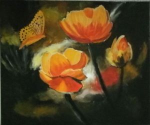 Voir le détail de cette oeuvre: Le papillon et les fleurs