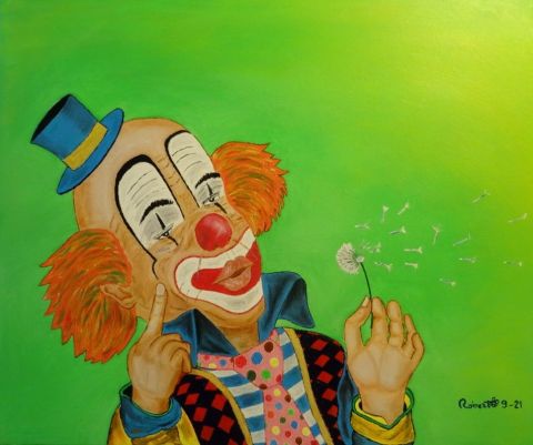 Clown champêtre - Peinture - Robert