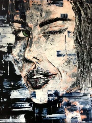 Le blues du bleu - Peinture - Caroline Crochet Le blues du bleu - Peinture - Caroline Crochet